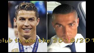 Cristiano Ronaldo shows off new hair cut after lifting Champions League title [upl. by Ennaeerb224]