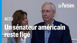 ÉtatsUnis  le sénateur Mitch McConnell se paralyse en pleine conférence de presse [upl. by Suillenroc]