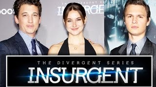 Insurgent  Ansel Elgort Shailene Woodley amp Miles Teller Interview [upl. by Yzus]