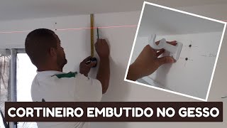 APRENDA A FAZER CORTINEIRO EMBUTIDO NO GESSO  MEDIDAS E DICAS SOBRE CORTINEIRO DE GESSO [upl. by Oscar]