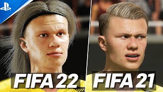 FIFA 22 VS FIFA 21  GAMEPLAY COMPARISON [upl. by Rosati701]