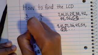 How To Find The LCD  Least Common Denominator [upl. by Anitra]