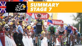 Summary  Stage 7  Tour de France 2018 [upl. by Selinski]