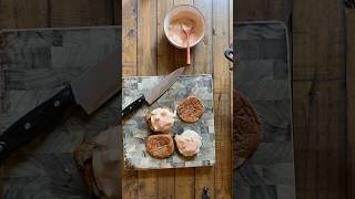 Mom‘s delicious smashed burgers and buns with super simple sauce [upl. by Enirak]