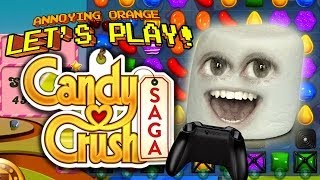 Annoying Orange Lets Play  Marshmallow plays games [upl. by Drofnelg381]