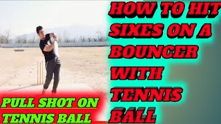 how to hit sixes with tennis ball  tennis ball batting tips  tape ball  cricket science [upl. by Notyalc289]