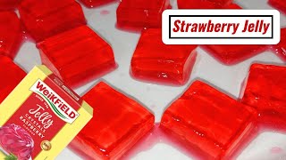 Weikfield Jelly Crystals Strawberry Flavour  Homemade Instant Jelly Recipe [upl. by Anastasio257]