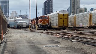 BNSF local freight in harborside San Diego [upl. by Dorry]