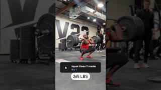 10 Sets1 Rep Squat Clean Thruster metabolichealth movement strengthtraining resistancetraining [upl. by Hamon]