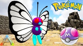 CATCHING OP BUTTERFREE WITH POKEBALLS POKEMON ALLSTARS EP 1 Ark Gameplay [upl. by Jobi704]