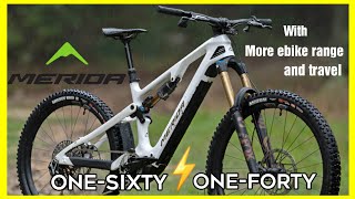 Merida Revamps Lighter eMTB eOneSixty amp eOneForty with More eBike Range amp Travel [upl. by Timotheus]