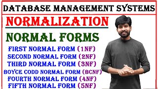 normalization in dbms  normal forms  1nf 2nf 3nf bcnf 4nf 5nf normal forms with examples [upl. by Khichabia]