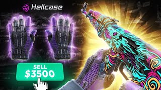 Can You Really Profit on Hellcase I Tried the Most Expensive Cases 🤯  Join the Giveaway Below [upl. by Anitniuq]