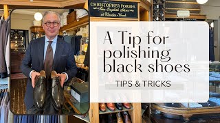 A tip when polishing black shoes [upl. by Yojenitsirk]