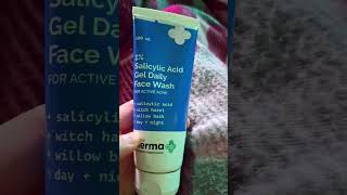 The derma co l 1 salicylic acid gel face wash for active acne l daynight l best face wash [upl. by Solis]