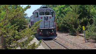 Four Trains in Absecon NJ 52324 [upl. by Fleda]