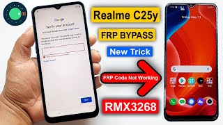 Realme C25Y Frp Bypass Android 11 New Trick Realme C25Y RMX3268 Google Account Bypass Without Pc [upl. by Nivaj217]