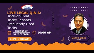 Live Legal Q amp A TrickorTreat Tricky Tenants Frequently Used Trick [upl. by Tsui862]