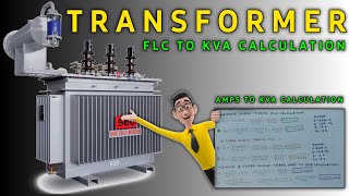 👷Transformer Full Load Current To KVA Calculation [upl. by Lsil]