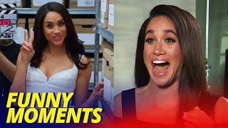 Meghan Markle Funny Moments SUITS BLOOPERS [upl. by Rehtul876]