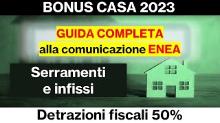 Bonus Casa 50  Nuove Finestre [upl. by Notsle]