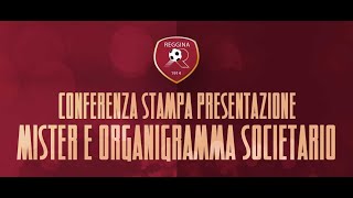 Conferenza stampa presesentazione organigramma societario e mister Pergolizzi [upl. by Rossi]