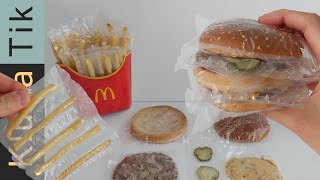 Edible McDonalds Packaging Relaxing ASMR sounds to fall asleep [upl. by Nalaf585]