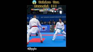 Amazing Ushiro Ura Mawashi Geri  Karate Kumite  EKF  WKF shorts karate martialarts fight [upl. by Llain]