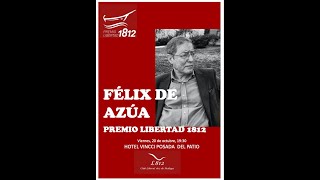 Premio Club Liberal 1812 a Felix de Azua [upl. by Neeka]