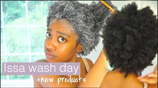 4C NATURAL HAIR WASH DAY START TO FINISH New Products [upl. by Ritter]