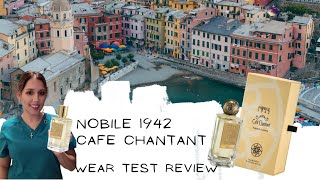 NOBILE 1942🇮🇹 CAFE CHANTANT quotTHE SINGING CAFEquot Wear Test Review Unisex Fragrances [upl. by Devonne]