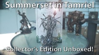 The Elder Scrolls Online Summerset Collectors Edition Unboxing [upl. by Hannan]