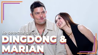 Dingdong Dantes and Marian Rivera Play a Lie Detector Drinking Game  Filipino  Rec•Create [upl. by Yrannav483]