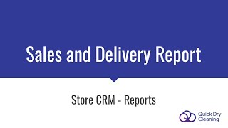 Sales and Delivery Report in QDC [upl. by Krause]