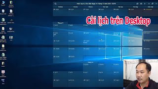 Hướng dẫn cài ứng dụng lịch Desktop calendar trên màn hình máy tính  Vọc Sĩ IT [upl. by Nosral]