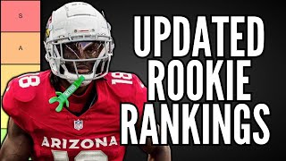 UPDATED Top 30 Dynasty Rookie Rankings Tierlist [upl. by Yart]