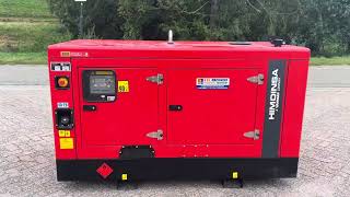 Starting up Himoinsa HYW 175  25 kVA Yanmar aggregaat generatorset stroomgroep [upl. by Anidene]