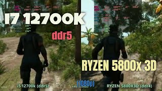 i7 12700k ddr5 vs Ryzen 5800x3d in 2024 [upl. by Catt]