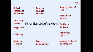 MINOR DISORDERS OF NEWBORN II SELSAMS [upl. by Animrac]