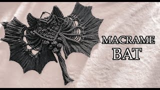 Macrame Bat HALLOWEEN  Macrame in hand [upl. by Hance90]