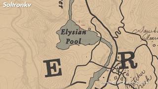 Red Dead redemption 2  Elysian Pool Gold Bar Treasure Location [upl. by Ahsika702]