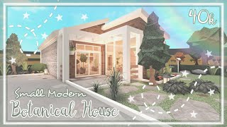 Bloxburg Build  Small Modern Botanical Family House no gamepass 40k [upl. by Lacy]