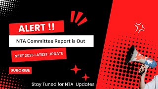 NTA Official Update is Out NEET 2025 Latest Update nta neet 2025 [upl. by Aikemahs766]