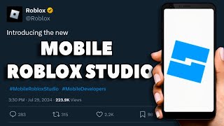 You can now use Roblox Studio on MOBILE [upl. by Pember]