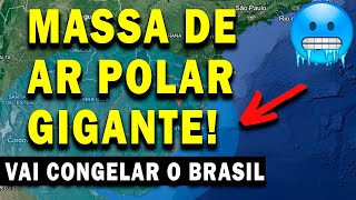 NOVA MASSA DE AR POLAR GIGANTE VAI DERRUBAR AS TEMPERATURAS NA REGIÃƒO SUL DO BRASIL  SANTA CATARINA [upl. by Ynalem]