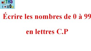 Comment bien écrire les nombres en lettres [upl. by Candace]