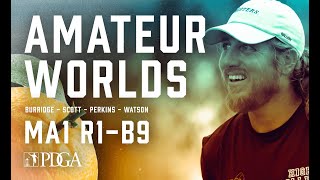 2021 PDGA Am Worlds  MA1  R1B9  Burridge Scott Perkins Watson [upl. by Killy]