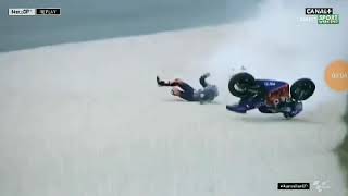 Miguel Oliveira Crash in FP4 Australia 2019 [upl. by Reinald]