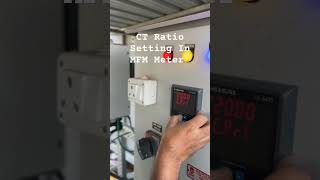 CT Ratio Setting mfm meter [upl. by Hultgren627]