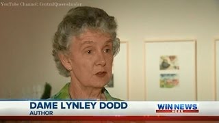 Dame Lynley Dodd In Rockhampton  WIN News Rockhampton 2013 [upl. by Publia]